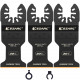 Карбидные насадки по тяжелым и трудным металлам, гвоздям EZARC для реноватора мультитула, 3 шт.